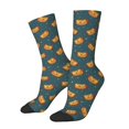 thumbnail image 1 of Balery Hot Dog 6 Calcetas Largas con Estampado para Hombre y Mujer – Suaves y Transpirables, Talla Única (US 5-11), 1 of 6