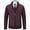 Wine, variant on Xysaqa Men's Patchwork Cardigan Sweaters Casual Full Zip Stand Collar Work Office Sweater Jackets for Men Slim Fitted Knitted Sweater with Pockets M-4XL(Available in Big & Tall) Black