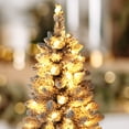 thumbnail image 5 of VEIKOUS 6.5ft Pre-lit Christmas Tree Snow Flocked w/ 250 LED Lights, 700 Branch Tips & Metal Stand, 5 of 12