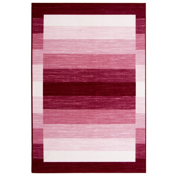 Mainstays 52" x 72" Ombre Border Rug Pink