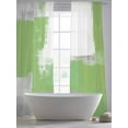 thumbnail image 5 of Sage Green Sheer Curtains 84 Inches Long 2 Panels Gray Graffiti Color Blocks Abstract Art Modern Light Filtering Semi Sheer Window Curtains Drapes for Bedroom Living Room 52"x84", 5 of 7