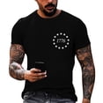 thumbnail image 2 of 250 Anniversary Usa Shirt Short Sleeve Men's Shirts Usa Flag America 250 Merchandise Independence Day Patriotic Tshirts, 2 of 4
