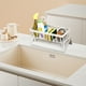 thumbnail image 5 of Escurridor compacto para fregadero de cocina con rejilla de drenaje, organizador compacto para esponjas y cepillos, resistente a la corrosión, para cocina y baño. Aestivo | Blanco | AESTIVO, 5 of 6