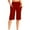01 Red, variant on Weiqiqre Pants for Women Knee Length with Pockets High Waisted Shorts for Women Lounge Walking Athletic