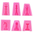 thumbnail image 4 of FOMIYES Silicone Chess Piece Shape Molds for Baking and Candy Making 6PCS Rosy 2.75X1.18X0.55in, 4 of 8