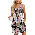 thumbnail image 1 of Ensembles Courts Femmes 2 Pcs Tenues Vacances 2 Pcs Pyjamas Confortables à Col Rond Manches Courtes Ensemble de Sport Été 2023 en Liquidation, 1 of 6