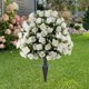 thumbnail image 5 of Arbustos de vegetación artificial, rosas artificiales, plantas artificiales Blanco, 5 of 7
