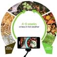 thumbnail image 3 of Compost Tumbler, Weather  High Efficiency Rotating Batch Compost Bin PP Plastic  for Home, 3 of 8