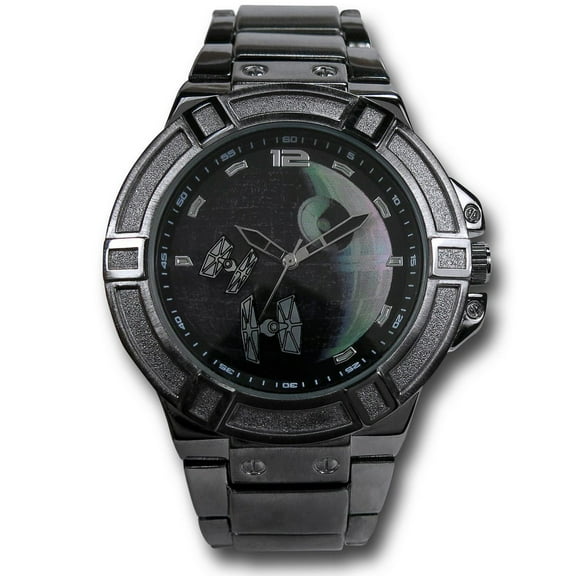 Star Wars Death Star Black Watch with Metal Band