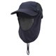 thumbnail image 3 of 2024 Sombrero protector solar, resistente al viento y a la arena, con cubierta para el cuello para pesca al aire libre, senderismo, acampada, azul marino, 3 of 5