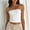 White, variant on Women's Tube Top Fitted Tank Tops for Women Womens Shirts Tube for Crop Going Out Strapless Tank Bandeau Outfits 2024 Clothes Casual Tank Tops Top for Women Summer White M