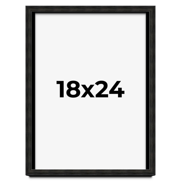 18x24 Shadow Box Black Rustic Barnwood Display Frame  | 1.125 Inch Deep | 0.875 Inch Moulding Width