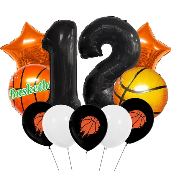 Globos ISTOVO Set de 11 Piezas Baloncesto para 12º Cumpleaños
