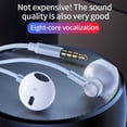 thumbnail image 3 of Yesfashion C71 Metal Semi-in-ear Earphone Wire Control Hifi Noise Reduction Earbuds With Microphone Universal K Song Game Live Headset, 3 of 8