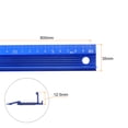 thumbnail image 2 of Unique Bargains Metal Ruler 80cm Aluminum Alloy Anti Slip Straight Ruler, Blue, 2 Pieces, 2 of 6