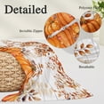 thumbnail image 4 of Orange Pumpkins Fall Body Pillow Cover 20x54, Thanksgiving Eucalyptus Leaves Wooden Decorative Pillowcase with Zipper, Microfiber Pillow Protector, Soft Breathable Long Lumbar Pillowcases for Women, 4 of 9