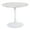 White Metal, White Marble Veneer, variant on Lumisource Pebble Modern Table with White Metal Base and Black Marble Veneer Table Top