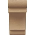 thumbnail image 2 of 6"W x 6"D x 12"H Wide New Brighton Rough Cedar Woodgrain TimberThane Corbel, Primed Tan, 2 of 6