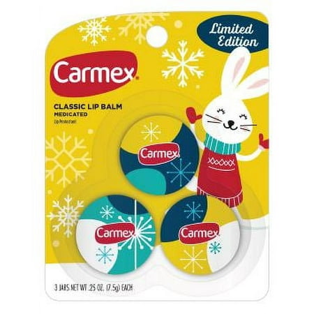 CARMEX JAR ORIGINAL 0.25 OZ 3PK HOLIDAY EACH