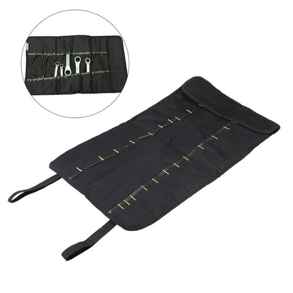 LEEYNEER OFFIGAM Husky Tool Bag Plier Screwdriver Spanner Carry Case Pouch Bag Black 1Pcs
