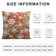 thumbnail image 5 of SHERONV Snow Pillows Decorative Throw Pillow Cover Christmas Snowflake Star in Winter Pillow Case  Square Cushion Cover for Sofa Bed Red 18x18in, 5 of 5