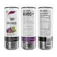 thumbnail image 2 of CELSIUS Sparkling Grape Rush, Functional Essential Energy Drink 12 fl oz Can (Pack of 12), 2 of 5