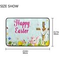 thumbnail image 7 of GZHJMY Easter Bunny and Easter Eggs Floor Mat, Non-Slip Washable Entrance Front Door Rug for Home Indoor Kitchen Bathroom Bedroom, 23.6"x 15.27", 7 of 7