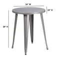 thumbnail image 4 of 24'' Round Black Metal Indoor-Outdoor Table, 4 of 4