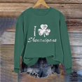 thumbnail image 2 of Womens Oversized Sweatshirt Stpatricksday Irish Print Long Sleeve Casual Pullover Plus Size Sweatshirts for Women Grey Xl, 2 of 6