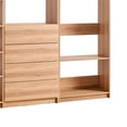 thumbnail image 4 of Dee Walk In Closet, Modular Freestanding Storage 9 Shelf 2 Rods Brown, 4 of 6