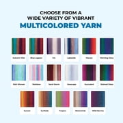 Mary Maxim Prism Yarn, Soft Acrylic DK Variegated Yarn 3.5 oz Skein 290 Yards, Rain Shower