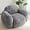 Grey, variant on XH Bean Bag Chair, Comfy Pebble Shaped Single Bean Bag Sofa for Adults, Stuffed Floor Sofa with Supportive Backrest & Armrests, Modern Faux Fur Accent Chair for Living Room & Bedroom, Pink