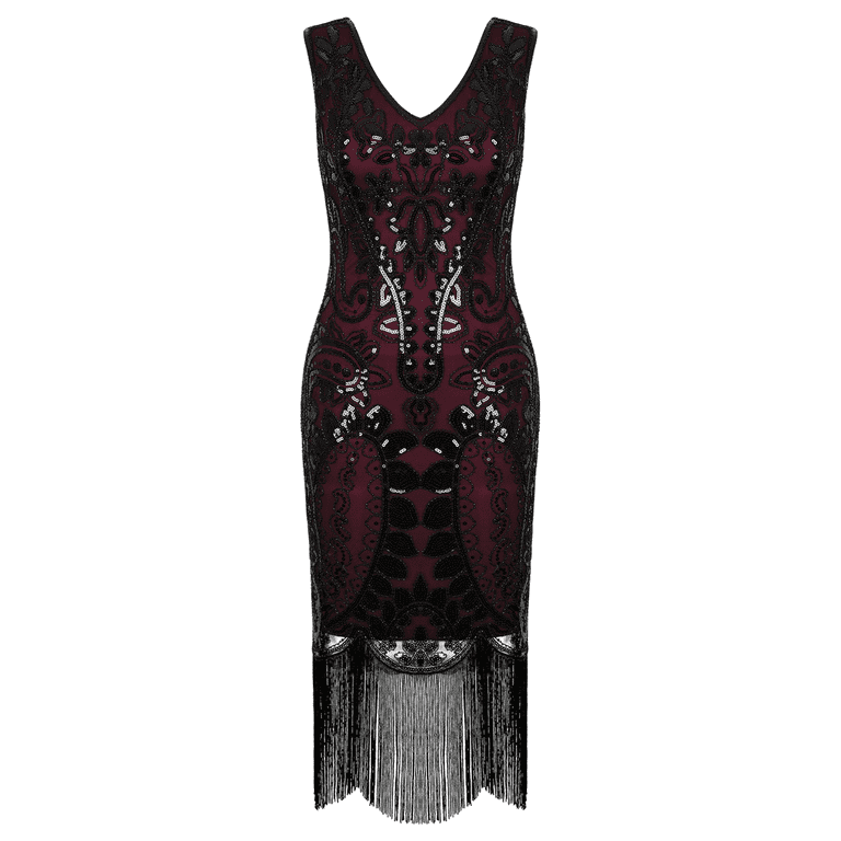 1920s Art Deco Great Gatsby Sequin Fringe Flapper Dress Set For Plus Size  Women With Tassels Sleeveless Stage Wear For Women Costume Accessories From  Doulaso, $24.25