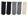 thumbnail image 3 of Women's Winter Thick Fleece Socks Warm Mid Calf Socks Cozy Non Slipper Socks Outdoor Unisex 5 PC, 3 of 3