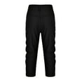 thumbnail image 5 of Gomelly Women Loungewear High Waist Pants Baggy Palazzo Pant Ladies Boho Daily Wear Trousers Solid Color Bottoms Black M, 5 of 6