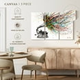 thumbnail image 5 of Elephant Stock Radical Rhapsody Wall Art - Horizontal Multi Panel Canvas - Living Room Wall Decor - Music Multi Panel - Gray And Gold Decor By Ashvin Harrison - 65" x 42", 5 of 8