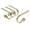 Brass, variant on Haute Decor The Original MantleClip Stocking Holder - 4 Pack (Brass) - Hang Christmas Stockings Safely and Securely - Adjusts to Fit Various Mantels