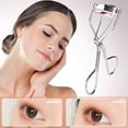 thumbnail image 3 of Eyelash Curler, Eyelash Comb, Stainless Steel Eyelash Curler with Built-In Brush, Comfortable Handle Design for All Eye Shapes and Sizes, Gentle Curling without Pulling Or Breaking Lashes, 3 of 5