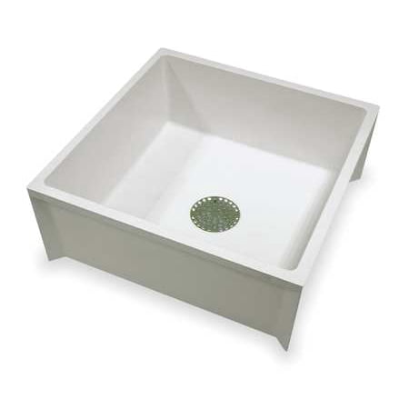 MUSTEE Mop Sink,White,24 In L 63M