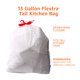 thumbnail image 3 of Bolsas de basura Amazon Basics Flextra Tall Kitchen, 13 L, 50 unidades, 3 of 6