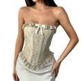thumbnail image 2 of Fashion Women Style Lace Casual Backless Ribbon Waist Camisole Shapewear, 2 of 4