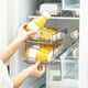 thumbnail image 5 of Fiudx Organizador para Refrigerador, Caja de Almacenamiento de Doble Capa, Soporte Transparente para Latas, Maximiza El Espacio, Diseño de Fácil Acceso, Apto para Refrigerador de Cocina, Material Res, 5 of 6
