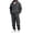 Dark Gray02, variant on Men's Tracksuit 2 Piece Hoodie and Sweatpants Zip Up Relaxed Fit Hoodie Jogging Sport Pant Set Casual Fall Suit with Pockets Pink L