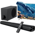 thumbnail image 1 of Assistrust Sound Bar with Subwoofer, 110W Sound Bar for Smart TV, with Deep Bass & Volume Boost & 3 Equalizer Modes, Bluetooth/AR, 1 of 7