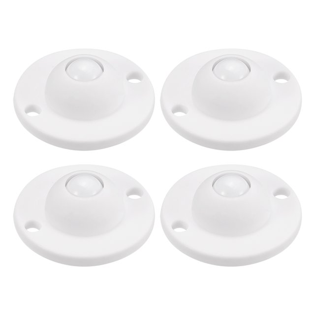 4uds Ruedas Adhesivas giratorias Unique Bargains 360 Grados Rotación Blanco