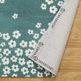 thumbnail image 4 of Superior Wildflower Floral Indoor Runner Area Rug, Teal, 2' 7" x 8', 4 of 4