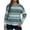 Blue, variant on Ltctricy Women's Fall Sweater Trendy Long Sleeve Crew Neck Pullover Top Casual Loose Striped Sweaters