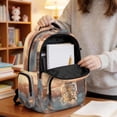 thumbnail image 5 of DISNIMO Cat Tiger Printed School Backpack with Multi Compartments Side Mesh Pockets for Primary Junior High Students Durable Travel Bookbag for Daily Use, 5 of 7