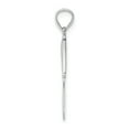 thumbnail image 2 of 14K White Gold 3-D Polished Table Knife Charm K7344W, 2 of 4
