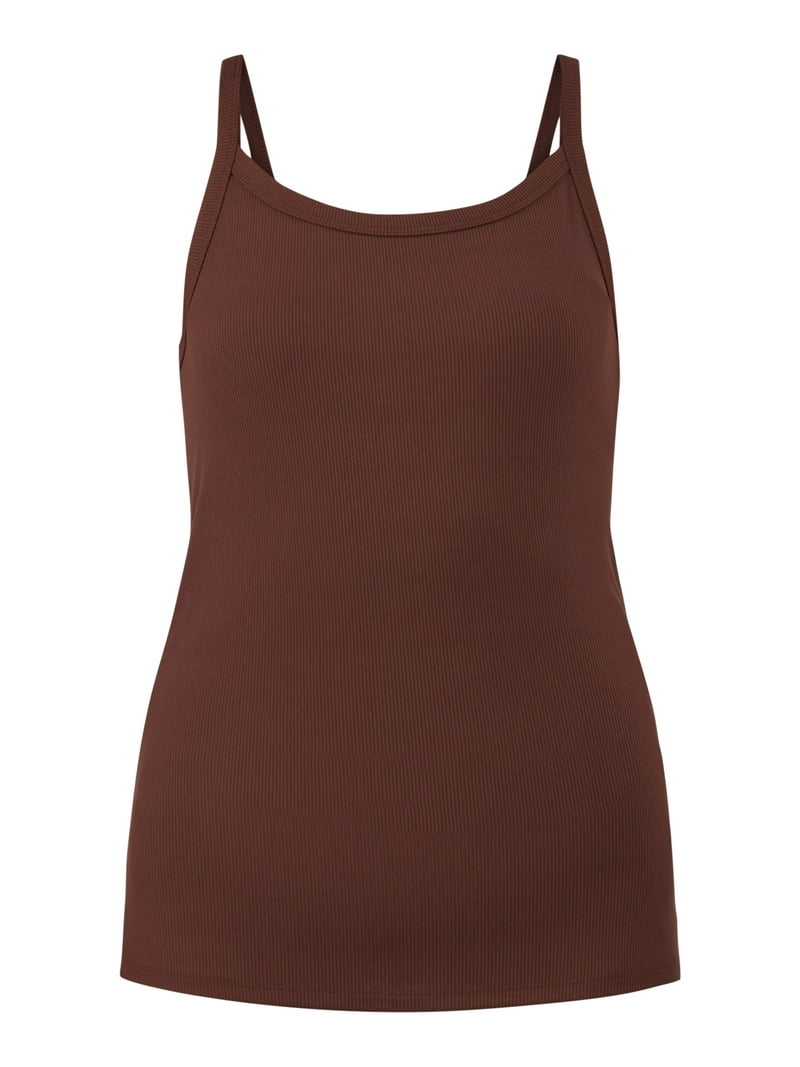 No Boundaries Ribbed Cami Top Women's Sleeveless Scoop Neck